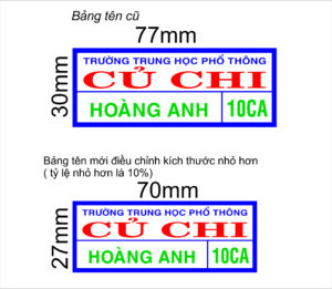 IN BẢNG TÊN PHÙ HIỆU HỌC SINH - MẪU 3