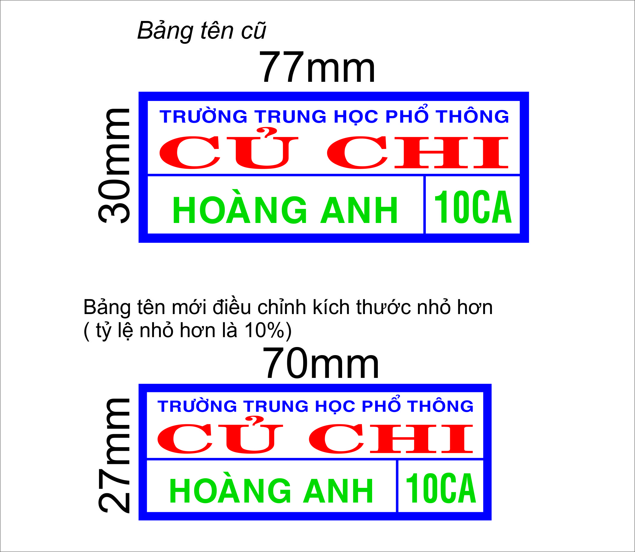 IN BẢNG TÊN PHÙ HIỆU HỌC SINH - MẪU 3