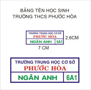 IN BẢNG TÊN PHÙ HIỆU HỌC SINH - MẪU 4