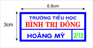 IN BẢNG TÊN PHÙ HIỆU HỌC SINH - MẪU 11