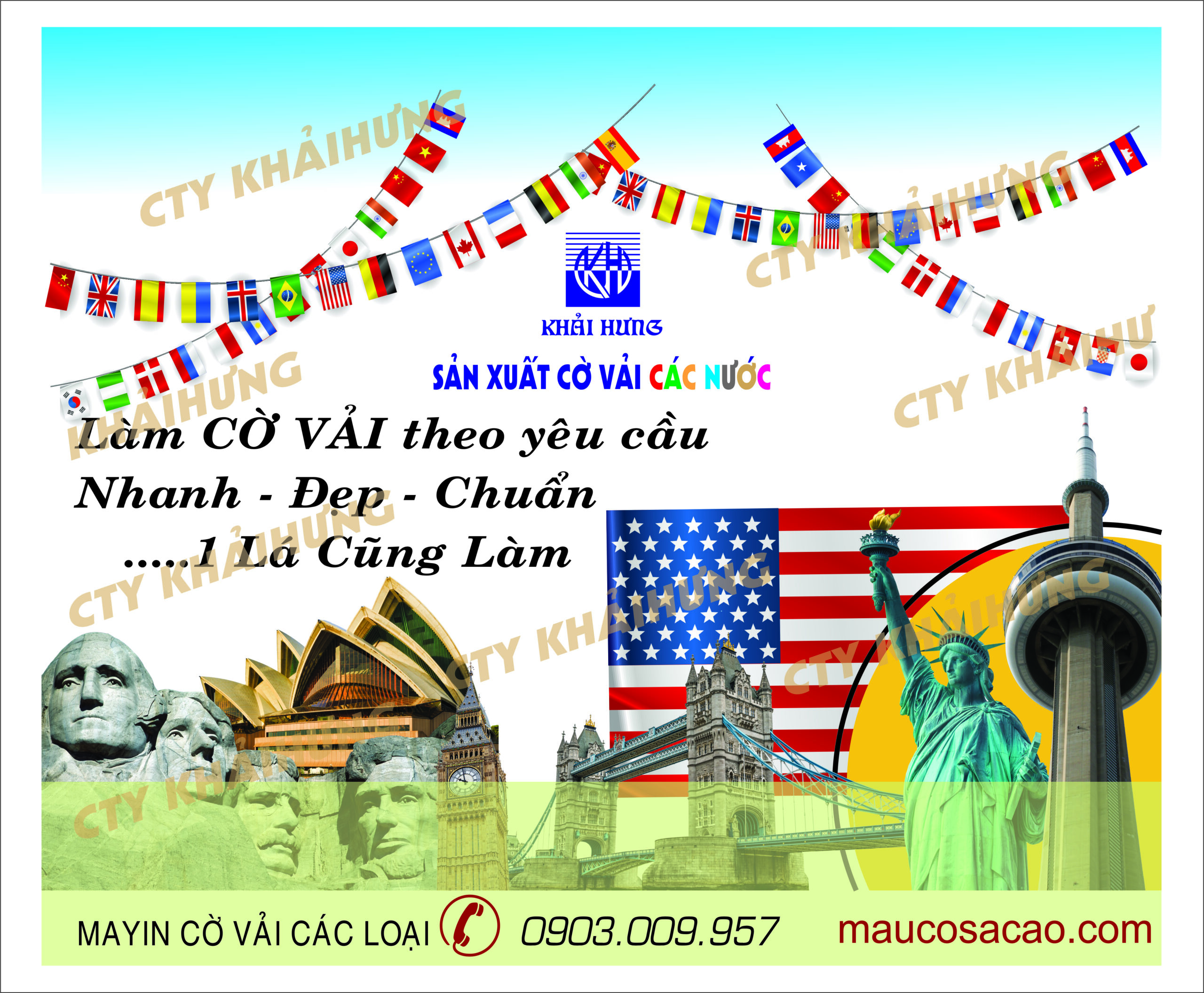 CỜ CÁC NƯỚC - MẪU 4