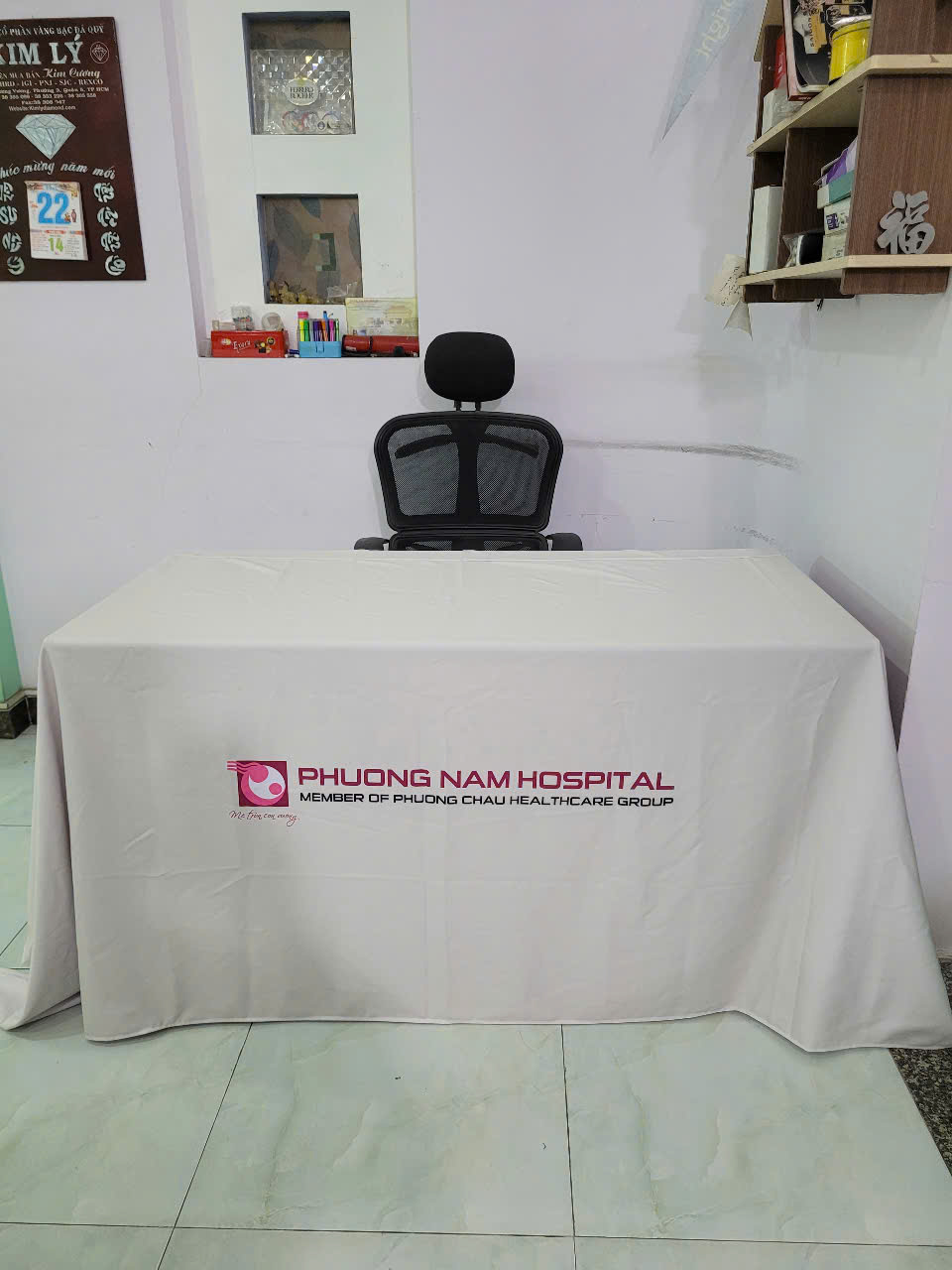 KHĂN TRẢI BÀN SỰ KIỆN - MẪU 3 - PHƯƠNG NAM HOSPITAL