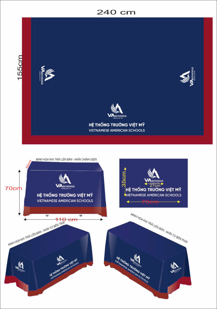 KHĂN TRẢI BÀN IN THEO YÊU CẦU - MẪU 3